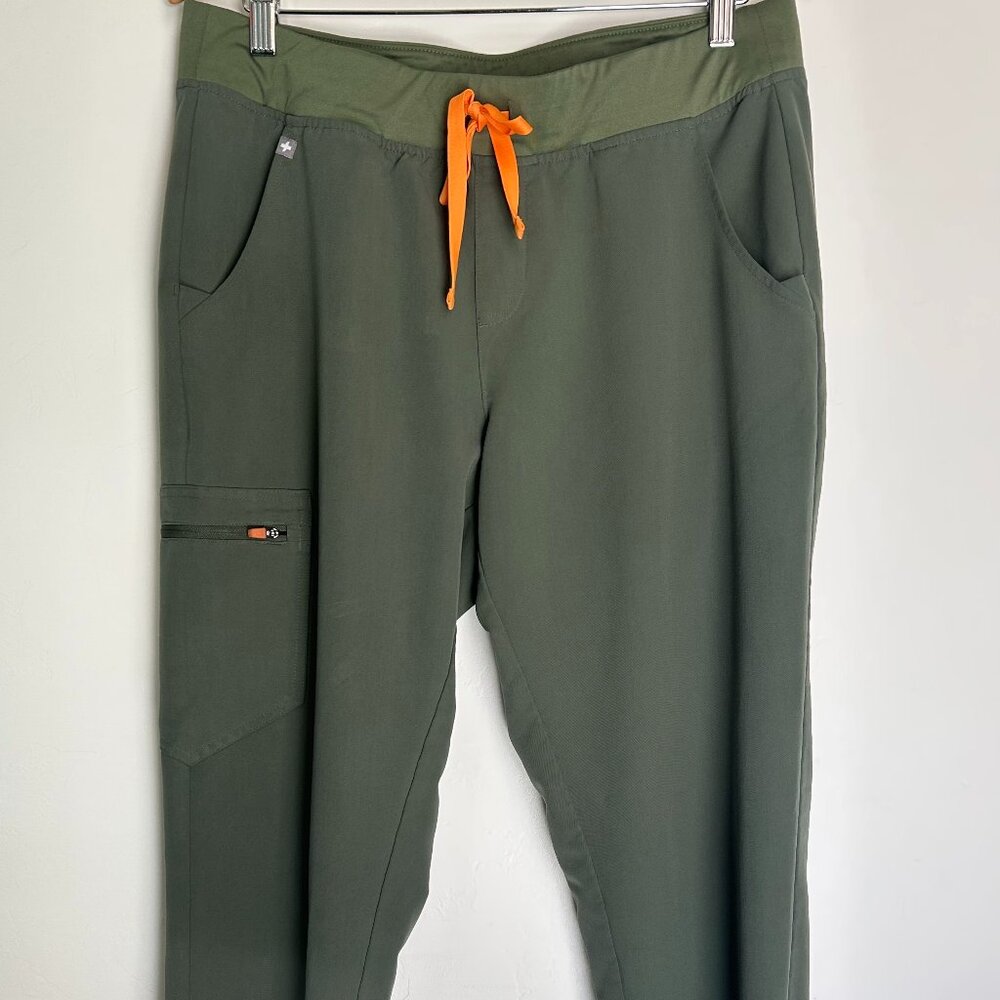 Figs Womens Scrub Pants Zamora Jogger LARGE, Moss